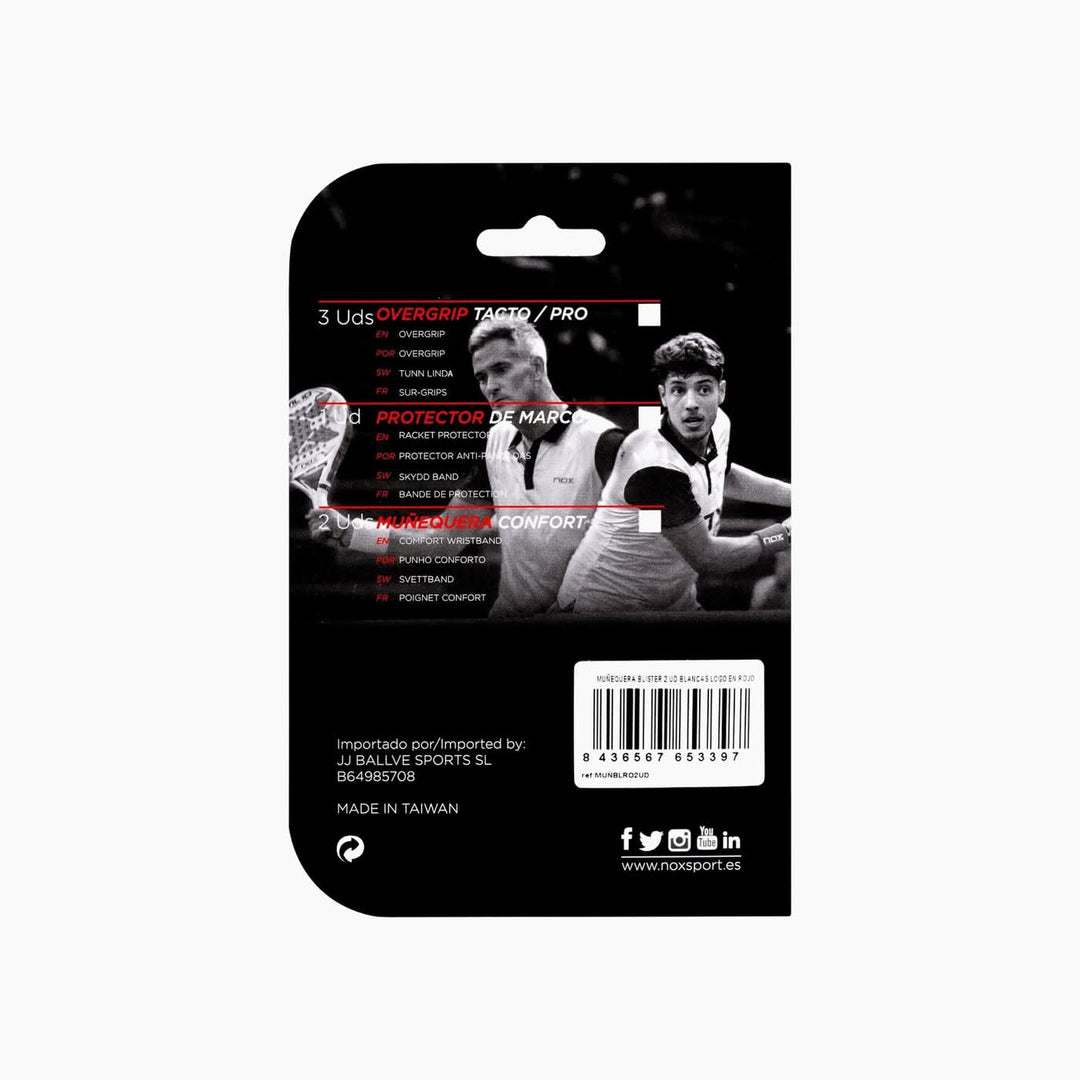 NOX White Wristbands