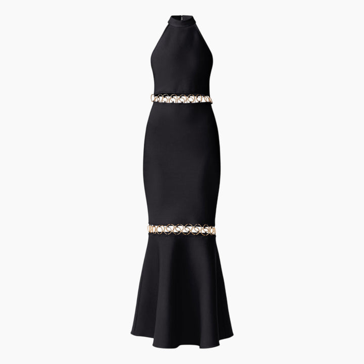 Elliatt Naomi Halter Gown in Black