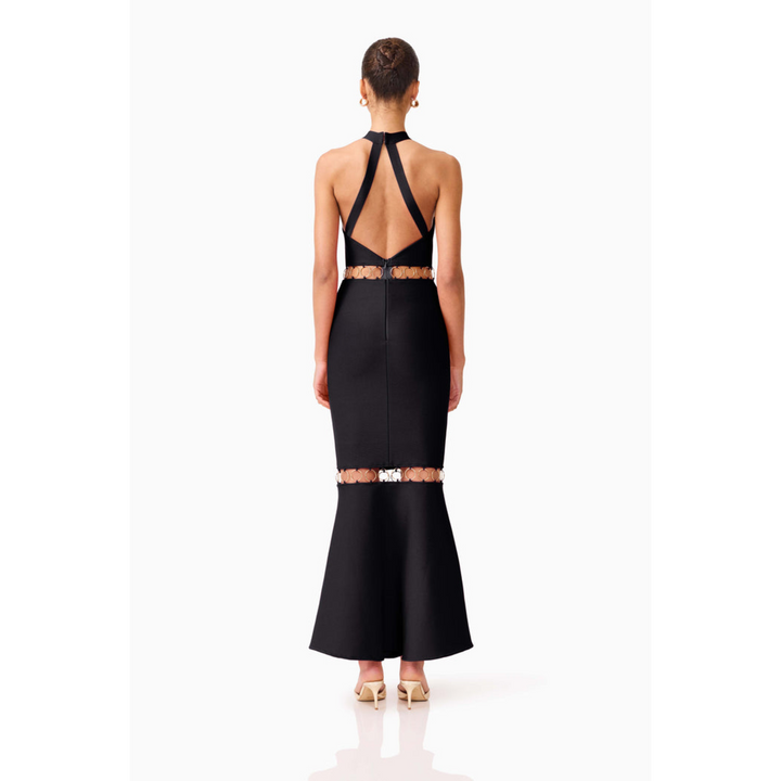 Elliatt Naomi Halter Gown in Black