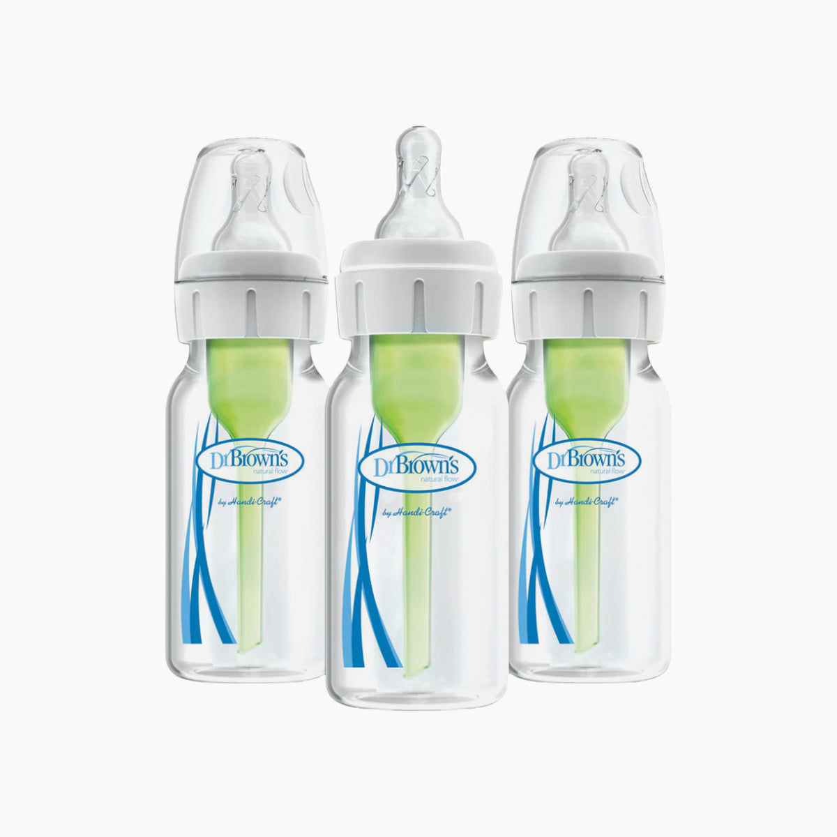 Dr Brown's 120ML narrow-neck anti-colic bottle, 3 pack