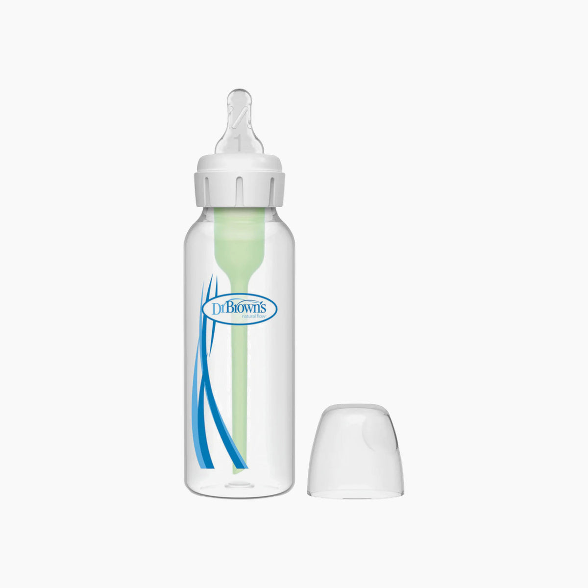 Dr Brown's 250ML narrow-neck anti-colic bottle with Level 1 nipple