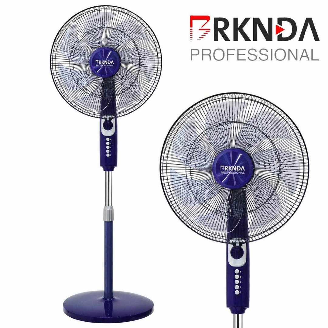 Brknda National 18-inch Fan, Royal Blue, 7 Blades