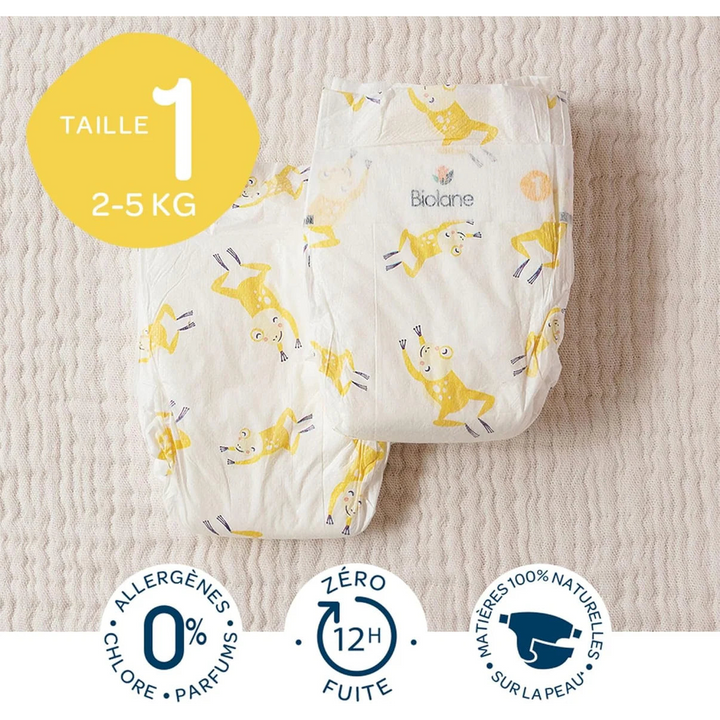 Biolane natural diapers for sensitive skin