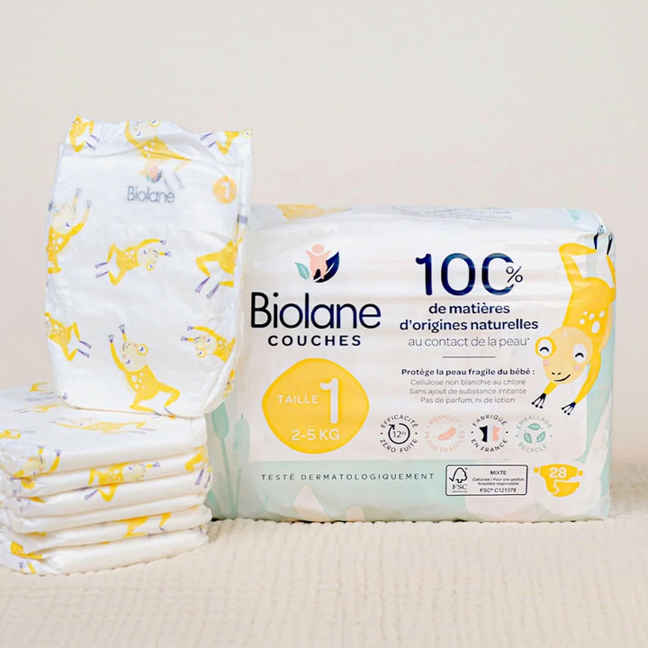 Biolane natural diapers for sensitive skin