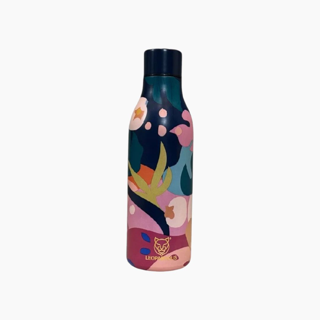 Leopardous Canvas Water Bottle