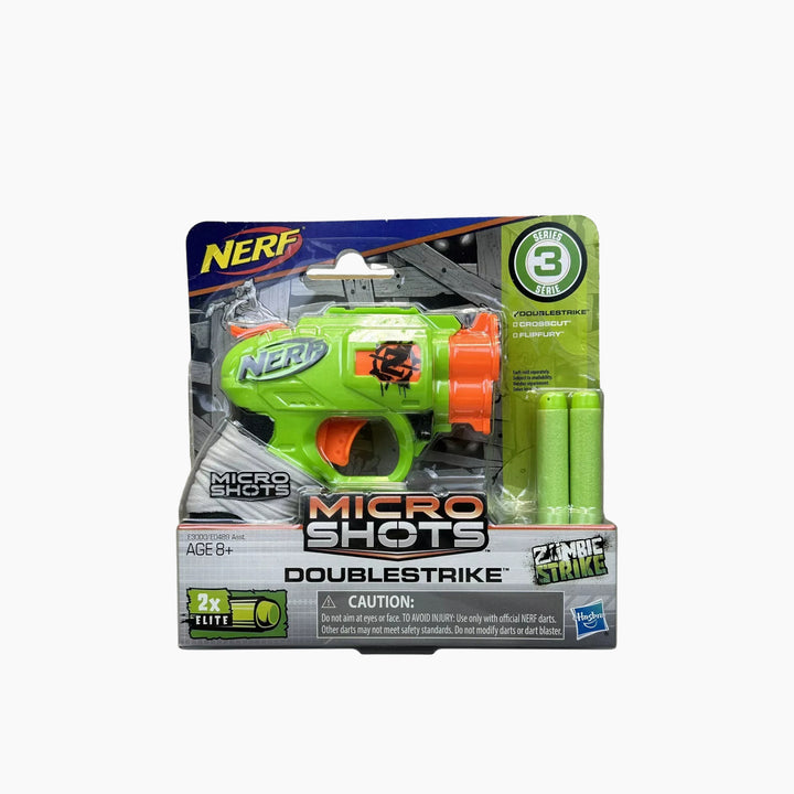 Hasbro Nerf Microshots Zombie Strike Doublestrike Blaster - HUNA