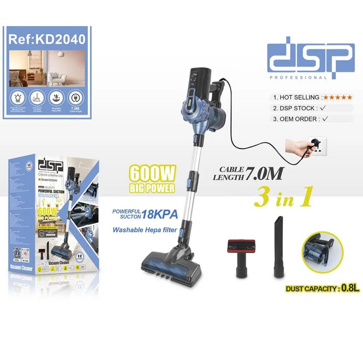 DSP Lightweight Handheld Electric Vacuum for Carpet &amp; Sofa