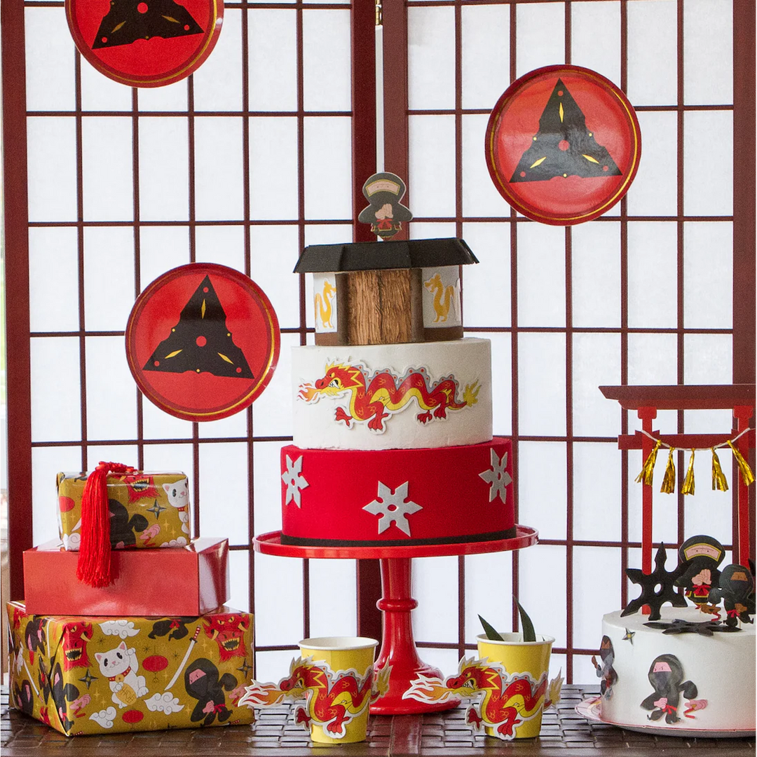 Ma Fete Ninja Dessert Plates - Set of 8