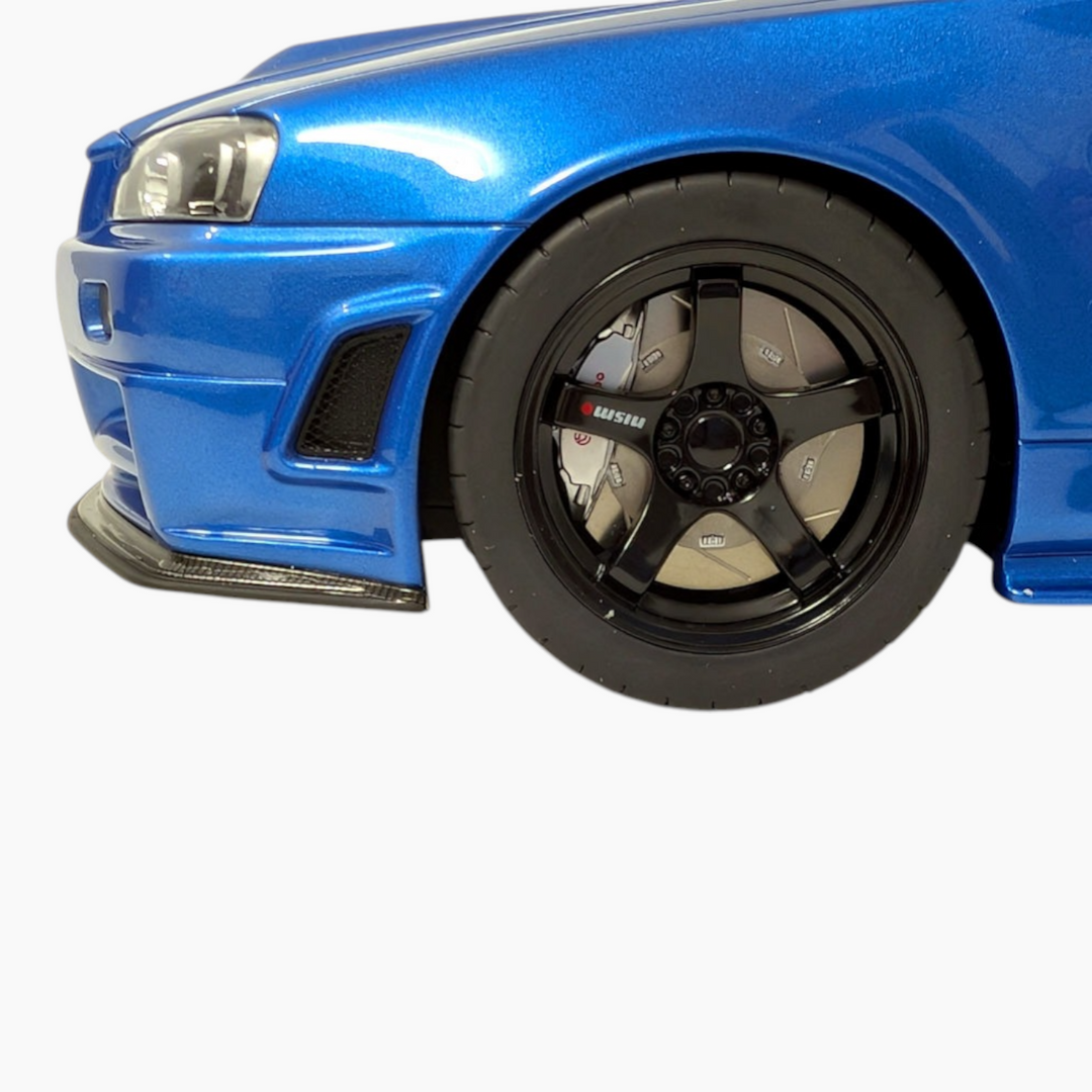 OttoMobile Nissan GT-R R34 Blue 1:12 Scale Model Car