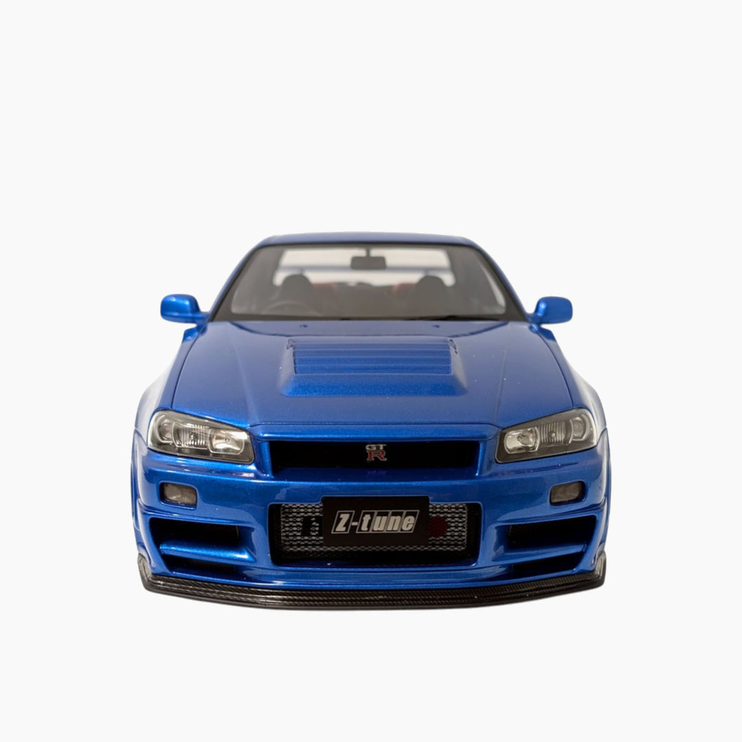 OttoMobile Nissan GT-R R34 Blue 1:12 Scale Model Car