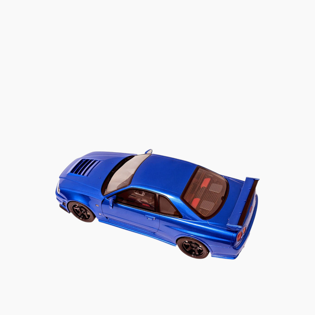 OttoMobile Nissan GT-R R34 Blue 1:12 Scale Model Car