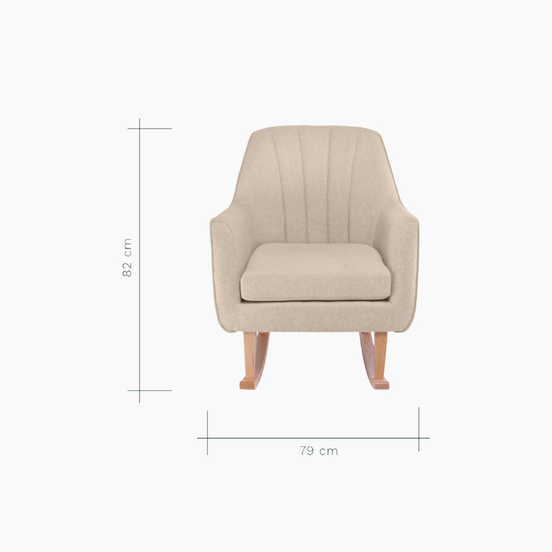 Tutti Bambini Noah Rocking Chair - Stone (Natural)