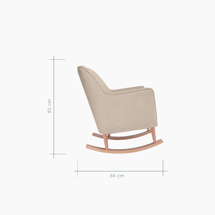 Tutti Bambini Noah Rocking Chair - Stone (Natural)