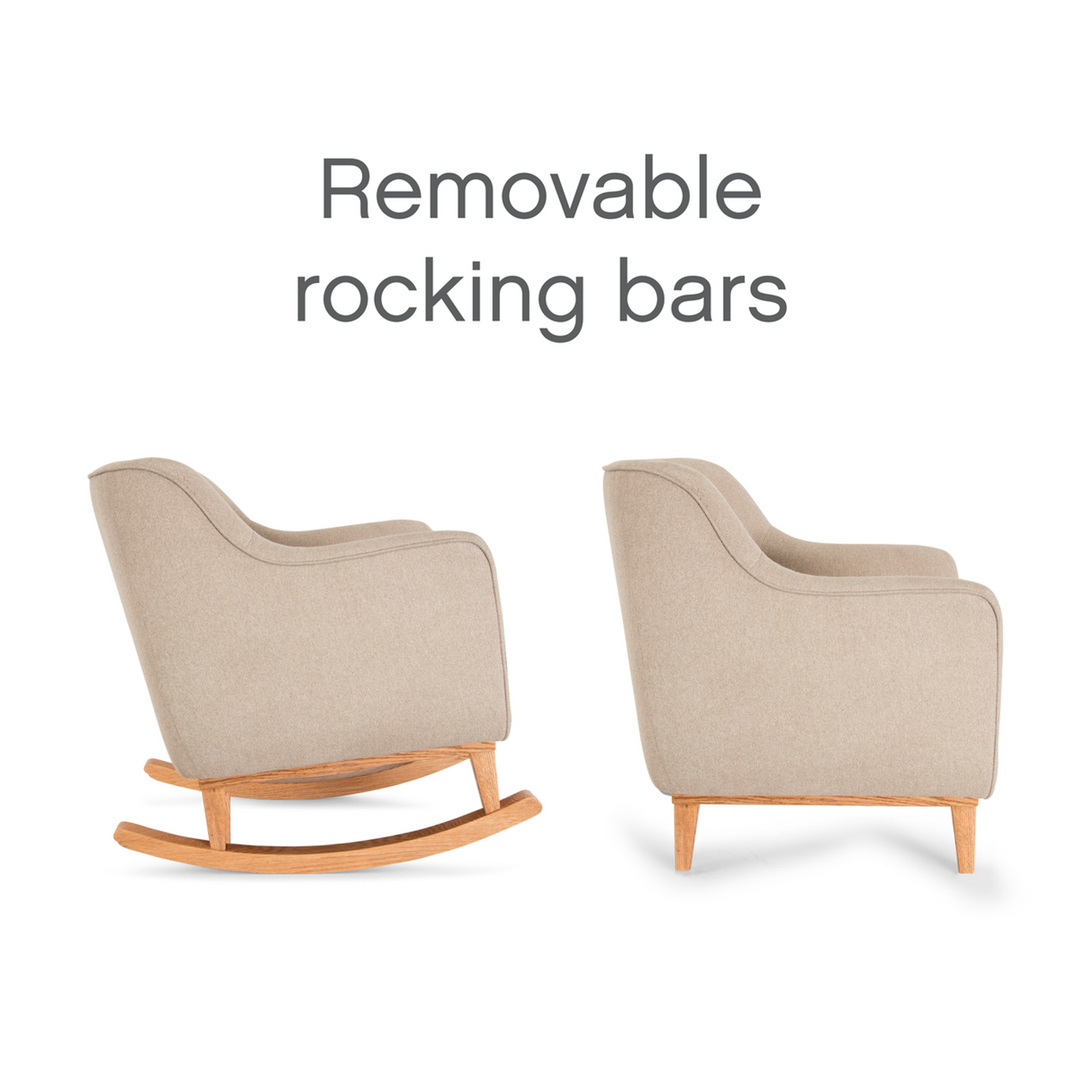 Tutti Bambini Noah Rocking Chair - Stone (Natural)