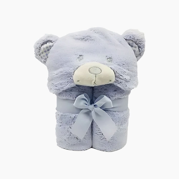 بطانية أطفال بغطاء رأس مصنوعة من القطن بنسبة 100%