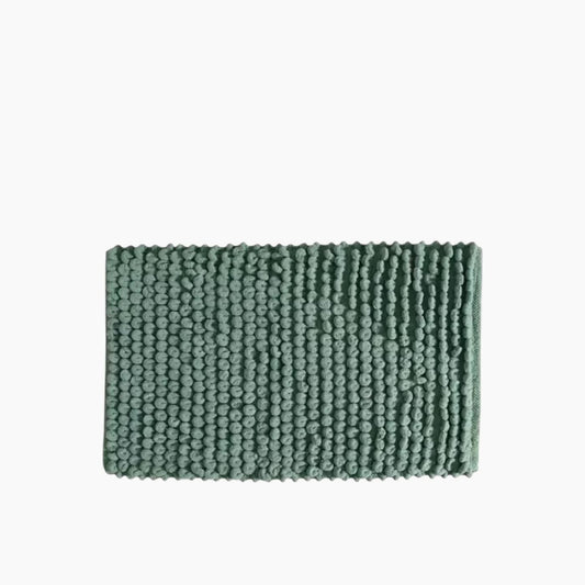Nova Home Loopy Bath Mat Chenille Cotton Green