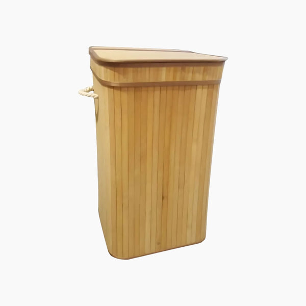 Nova Home Lorin Foldable Square Laundry Basket Beige