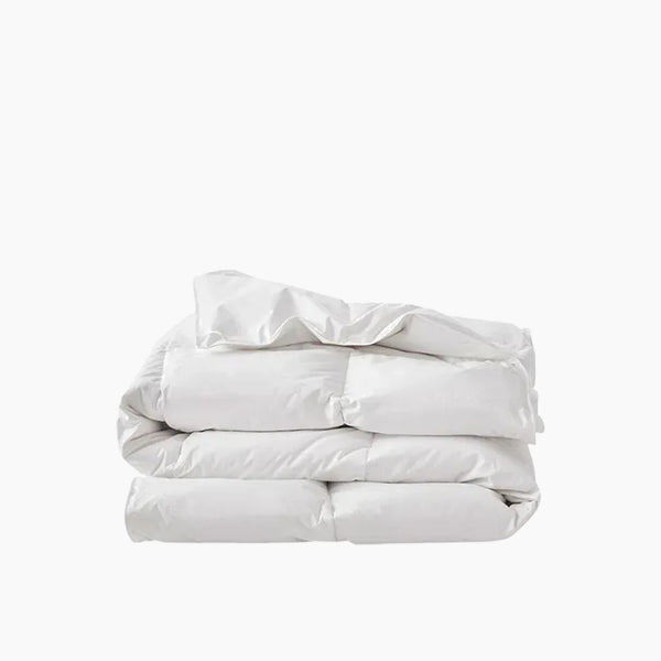 Nova Home Luxury Goose Down Comforter 100% Cotton Cover, 300 Thread Count White