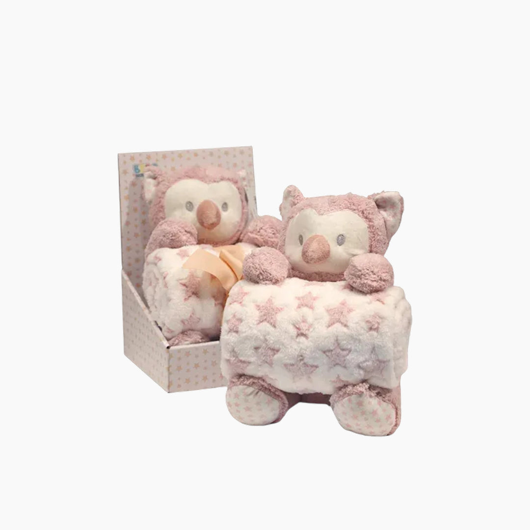 Nova Home Owl Baby Toy With Blanket