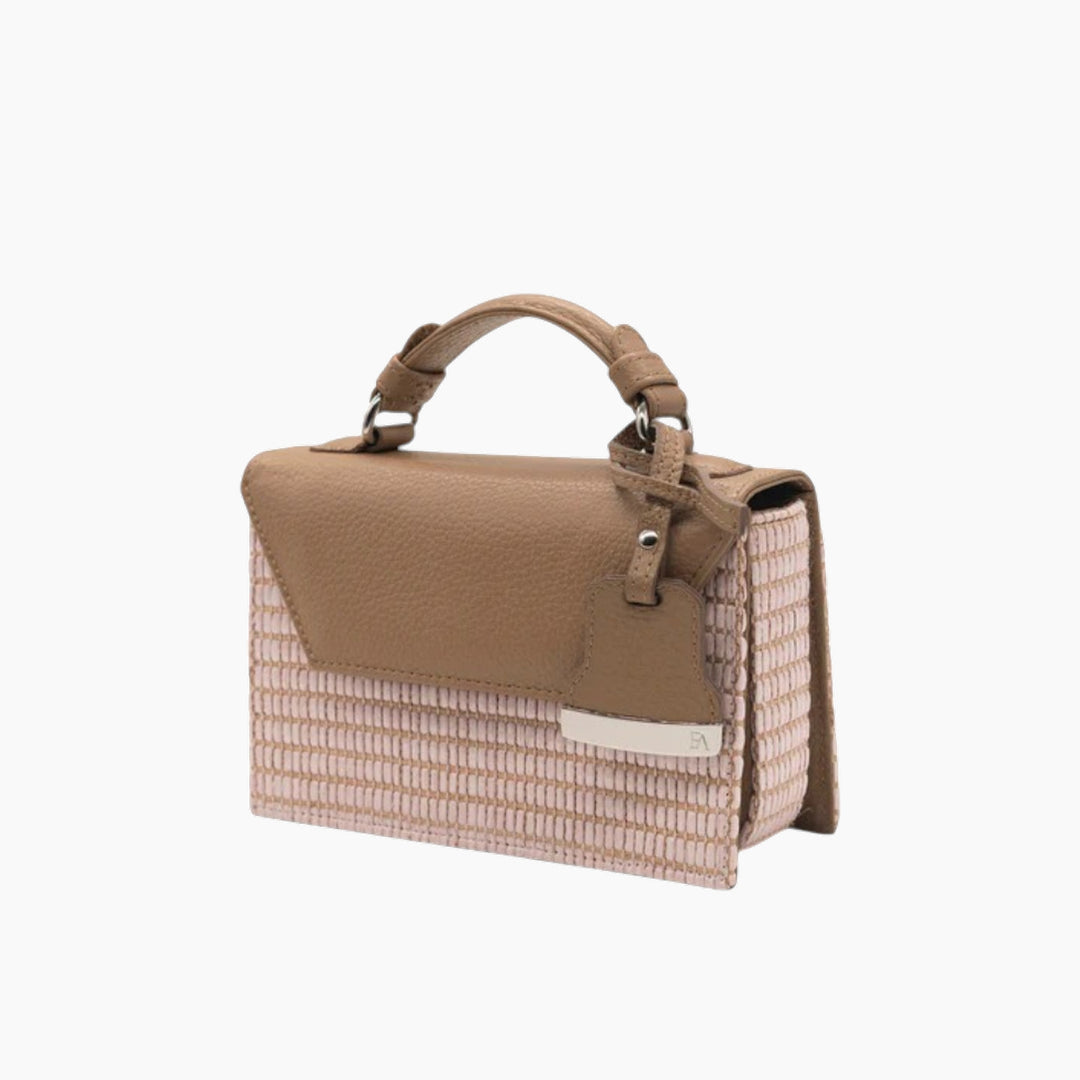 Farah Asmar Raffia Mini Cynthia Top Handle