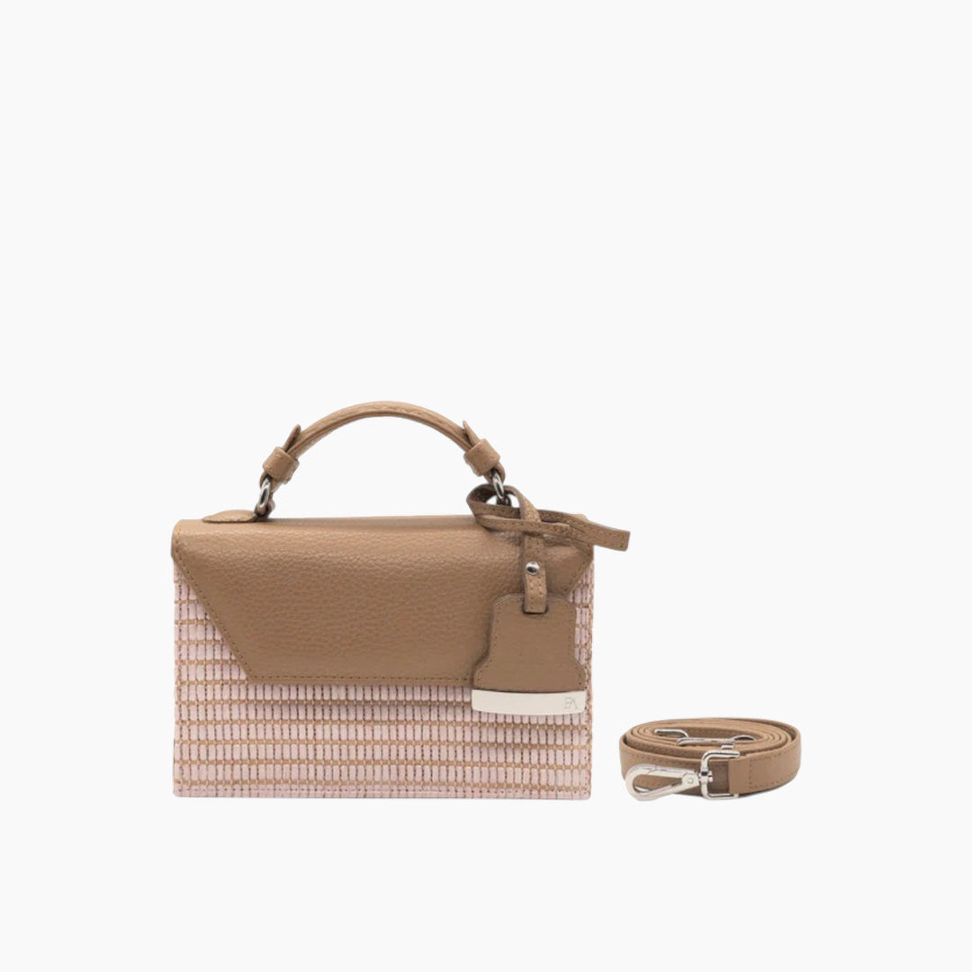 Farah Asmar Raffia Mini Cynthia Top Handle
