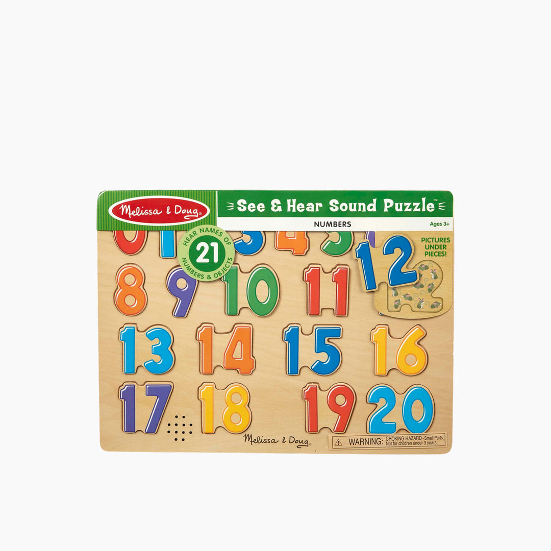 Melissa &amp; Doug Numbers Sound Puzzle - HUNA
