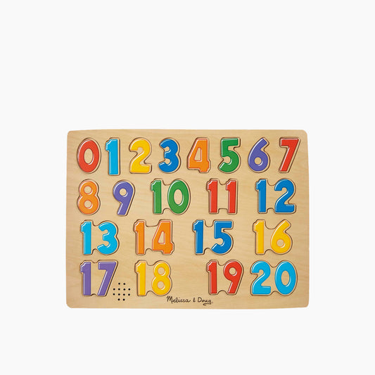 Melissa & Doug Numbers Sound Puzzle- 21 Pieces