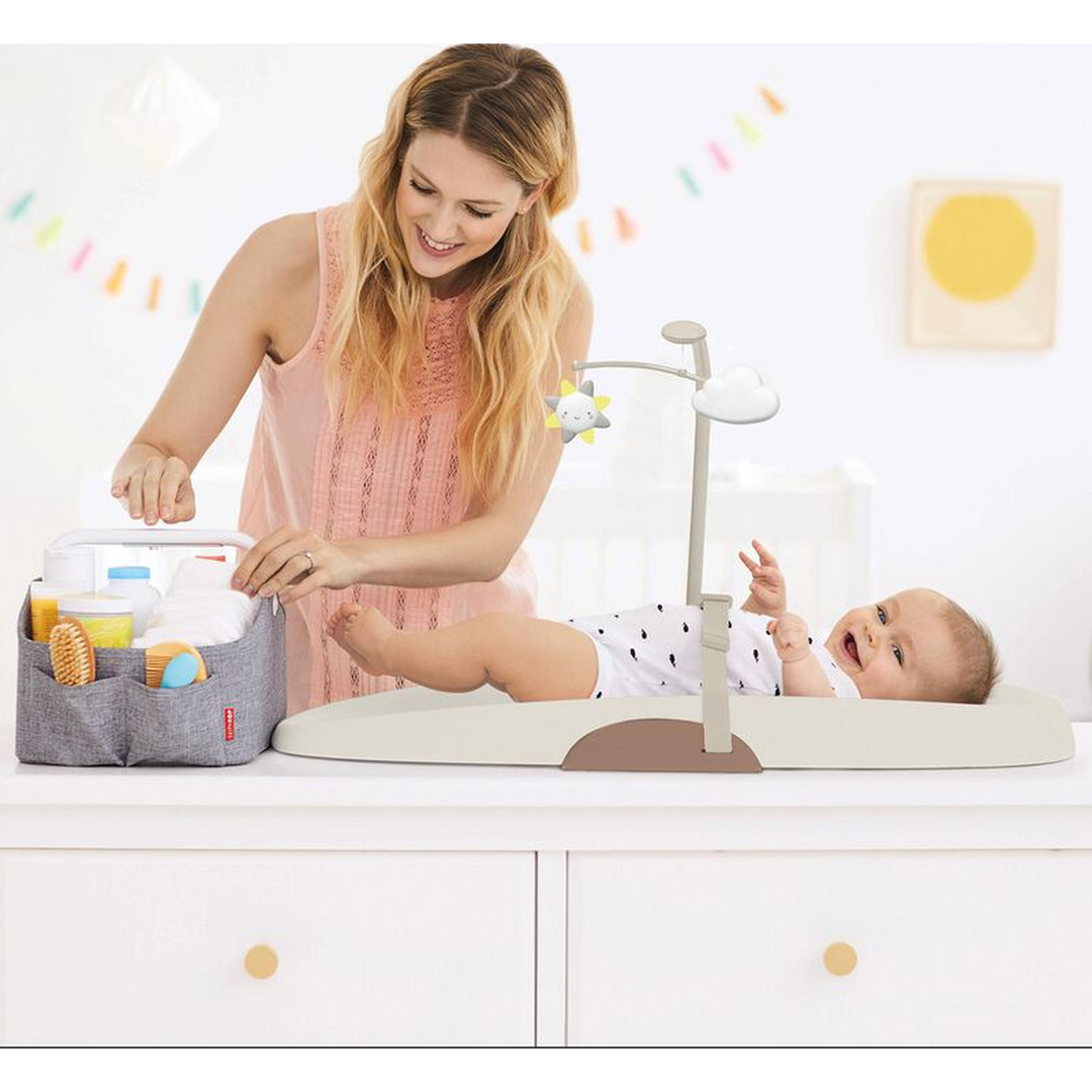 Skip Hop Nursery Style Wipe-Clean Changing Pad - Oat