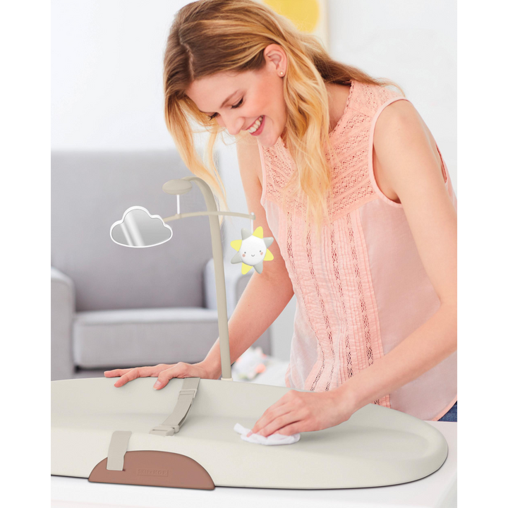Skip Hop Nursery Style Wipe-Clean Changing Pad - Oat