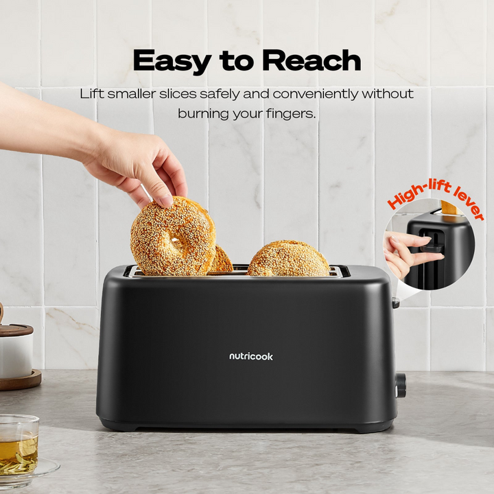 Nutricook Essentials Slim 2-Slice Toaster