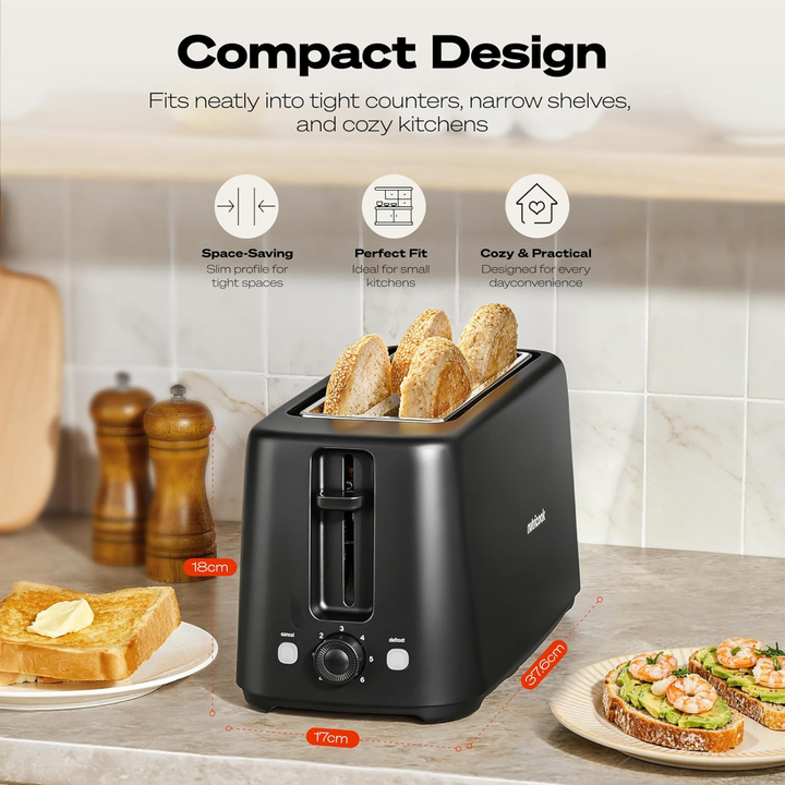 Nutricook Essentials Slim 4-slice Toaster