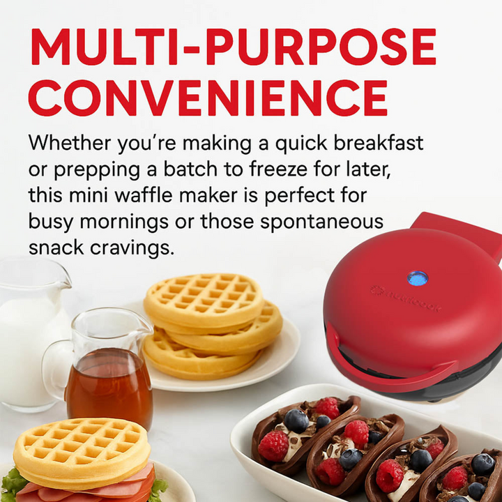 Nutricook Mini Waffle Maker