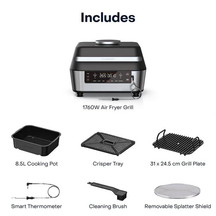 Nutricook Smart Indoor Grill &amp; Air Fryer