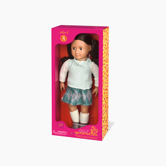 Og Doll W/ Pleated Skirt & Vest, Abril