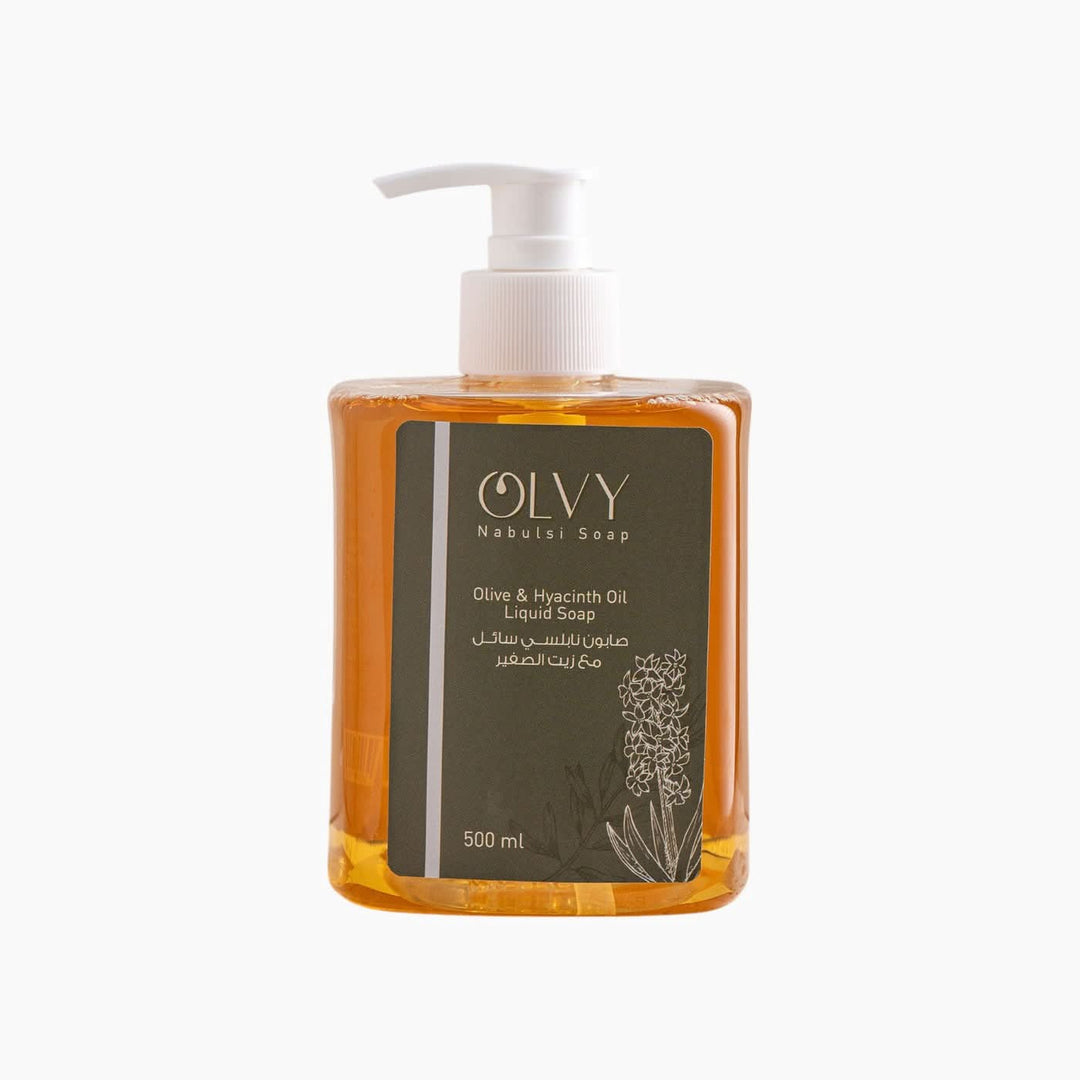 OLVY Nabulsi Soap Olive &amp; Hyacinth Oil Liquid Soap