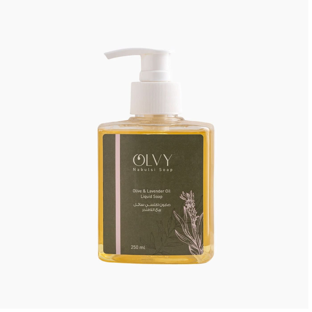 OLVY Nabulsi Soap Olive &amp; Lavender Oil Liquid Soap
