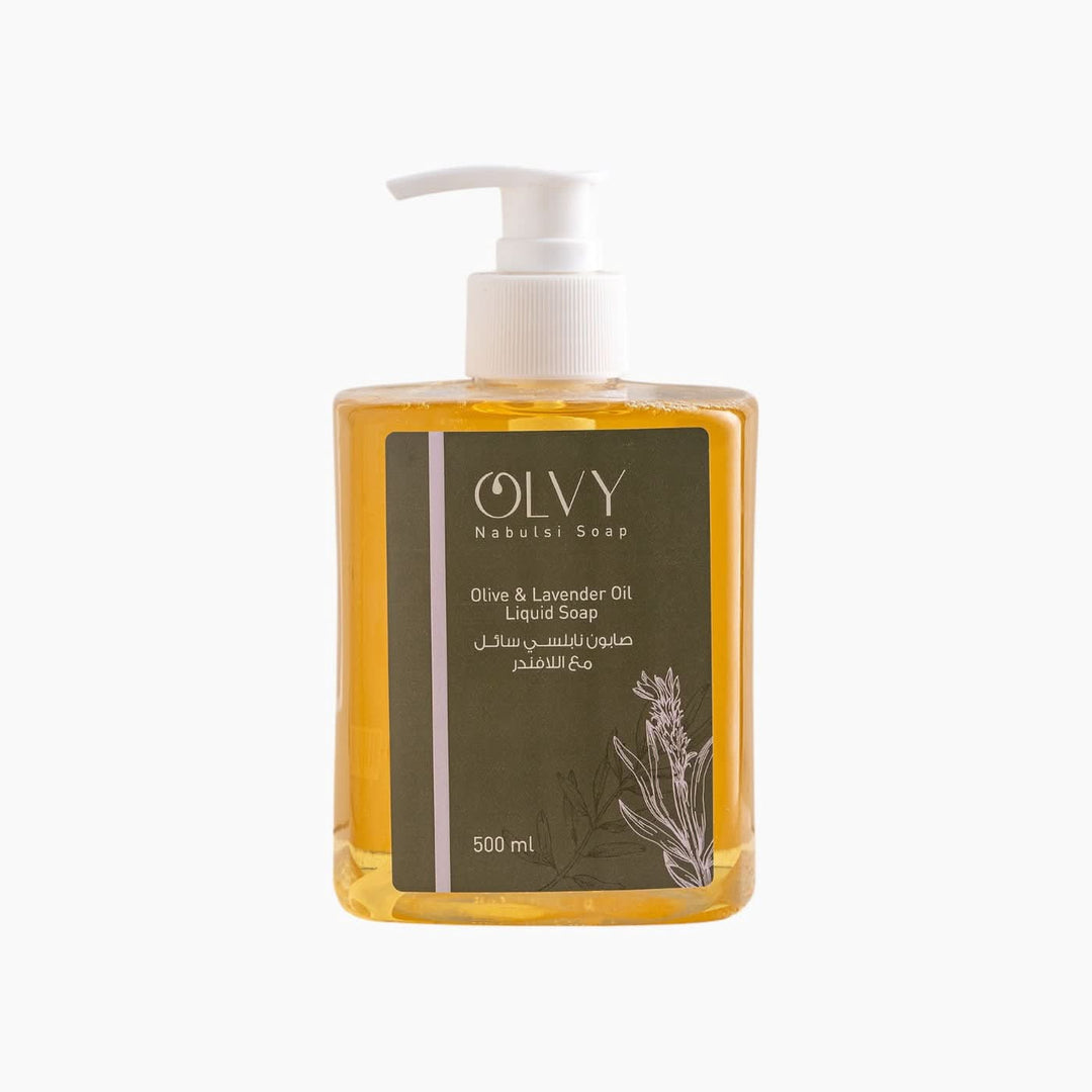 OLVY Nabulsi Soap Olive &amp; Lavender Oil Liquid Soap