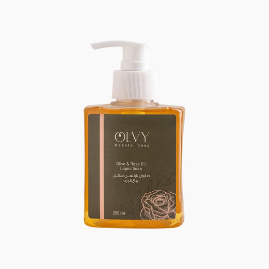 OLVY Nabulsi Soap Olvy Olive & Rose Oil Liquid Soap