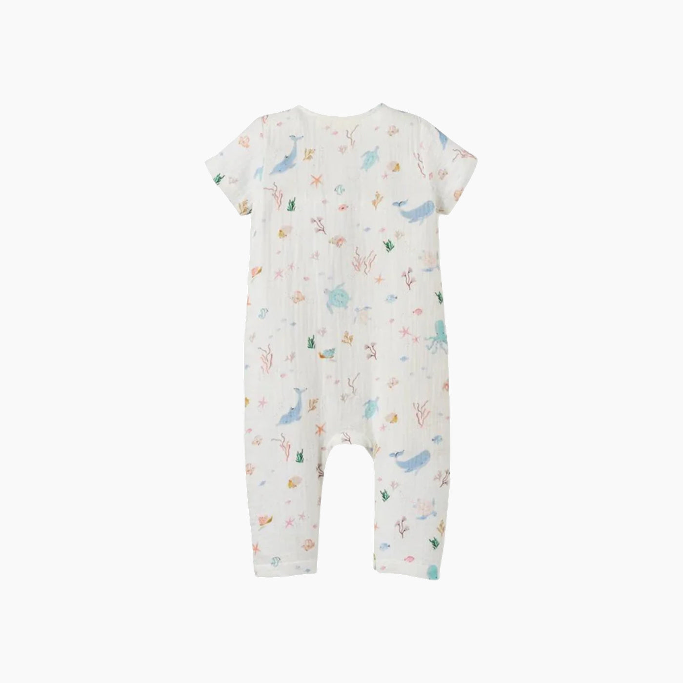 Ocean Adventure Organic Muslin Short Sleeve Jumpsuit Ocean Adventure Organic Muslin Short Sleeve Jumpsuit