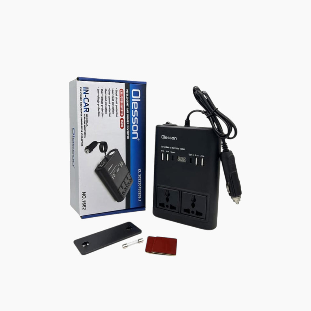 Olesson Car Charger Power Inverter (150W)