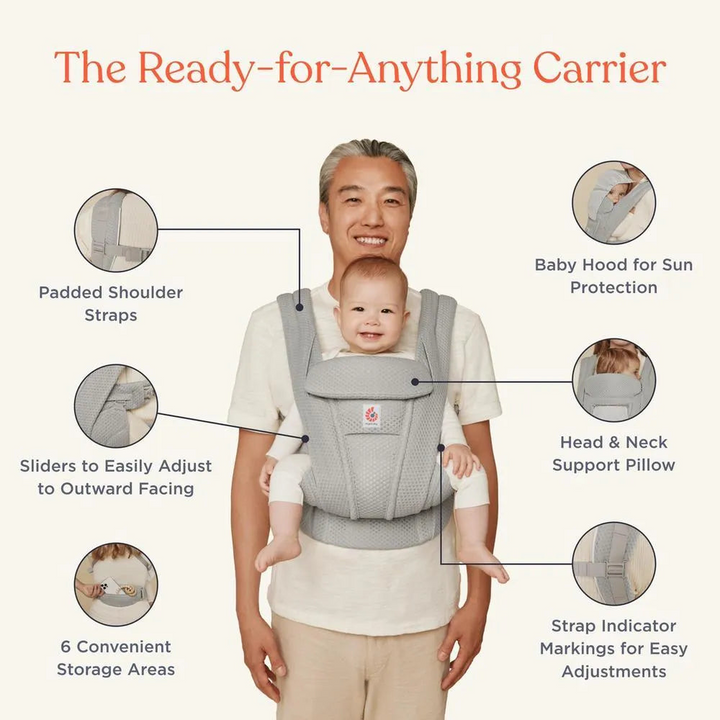 Ergobaby Omni Deluxe Carrier - Pearl Grey