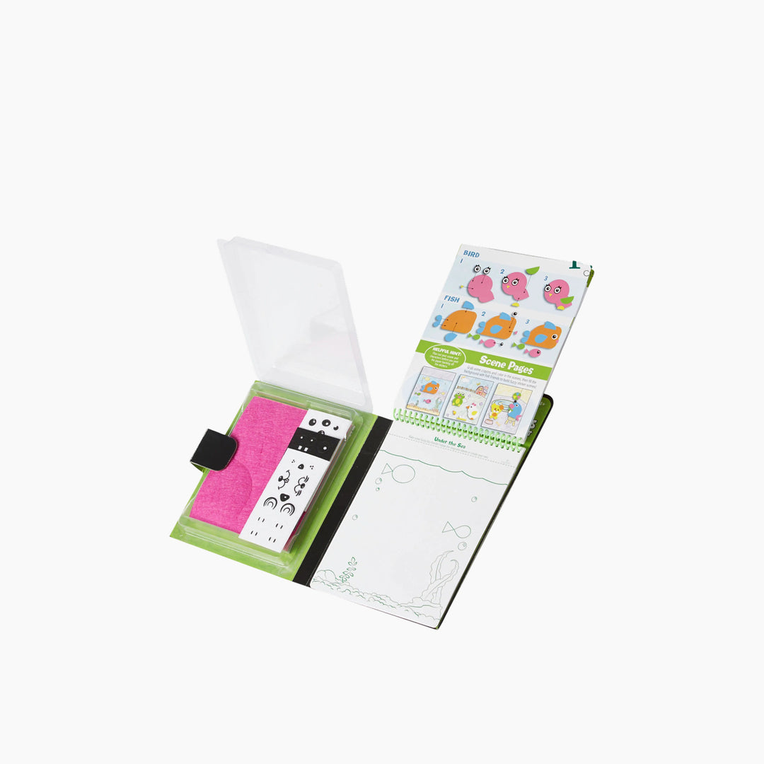 Melissa &amp; Doug Felt Friends craft kit with assorted felt shapes and embroidery materials