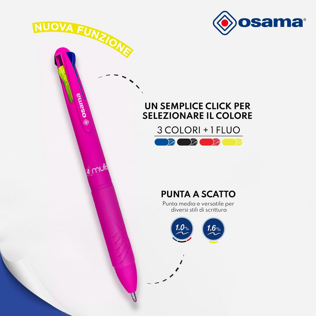 Osama Ballpoint 4 Multi Neon Sfera