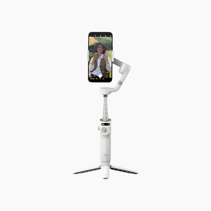 Osmo Mobile 6 handheld stabilizer with integrated extension rod