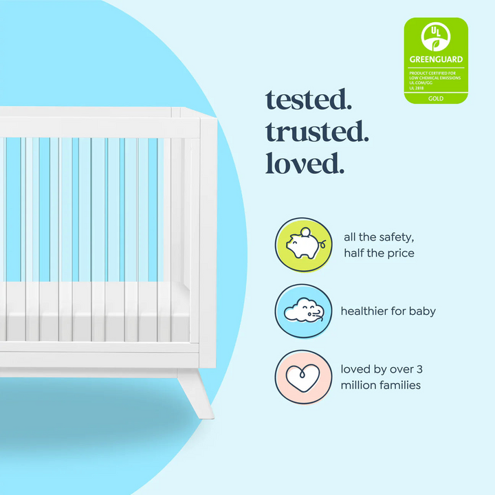 Davinci Otto white convertible crib with acrylic slats
