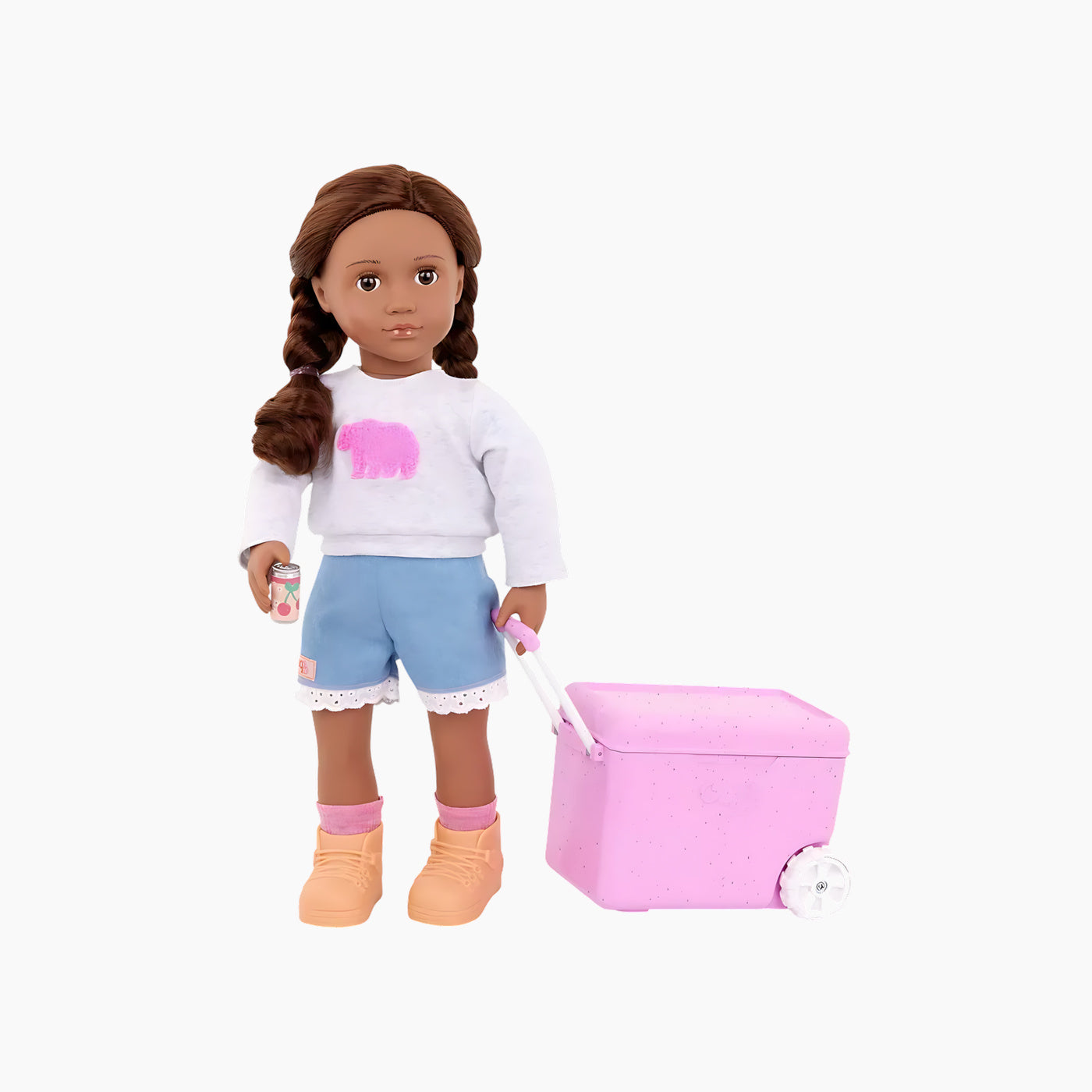 Our Generation Camping Cooler Rolling Cooler & Play Food Accessory Set For 18-Inch Dolls Our Generation Camping Cooler Rolling Cooler & Play Food Accessory Set For 18-Inch Dolls