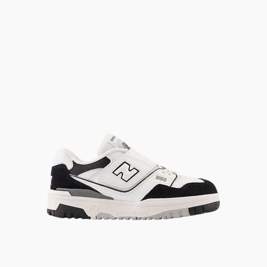 New Balance 550 Bungee Lace with Top Strap 'White Black'