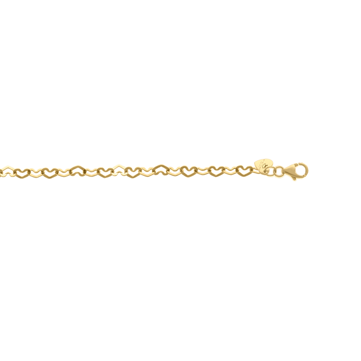 Baby Chic Fine Jewelry Heart Links Chain Bracelet