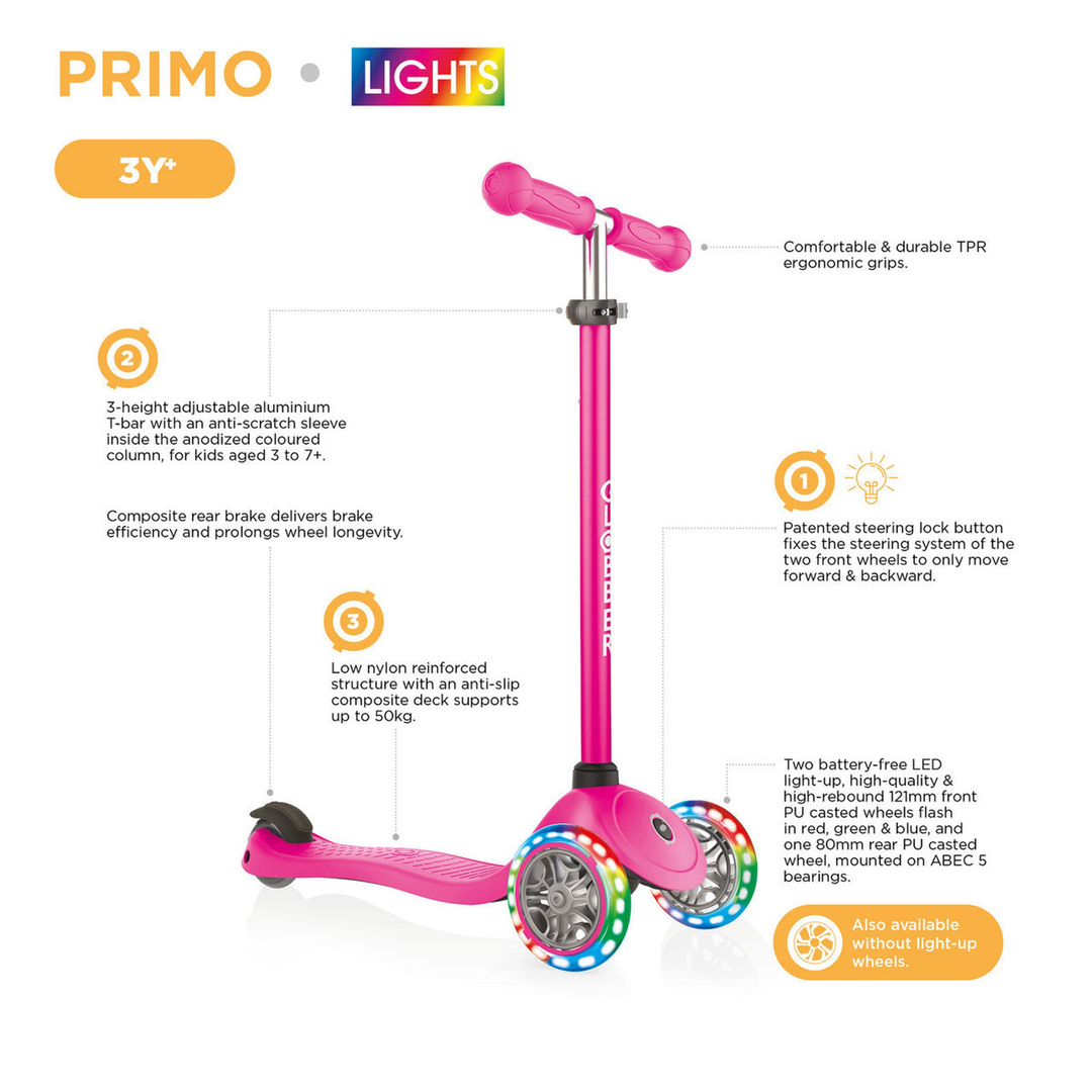 Globber Flow Foldable 125 Lights Scooter
