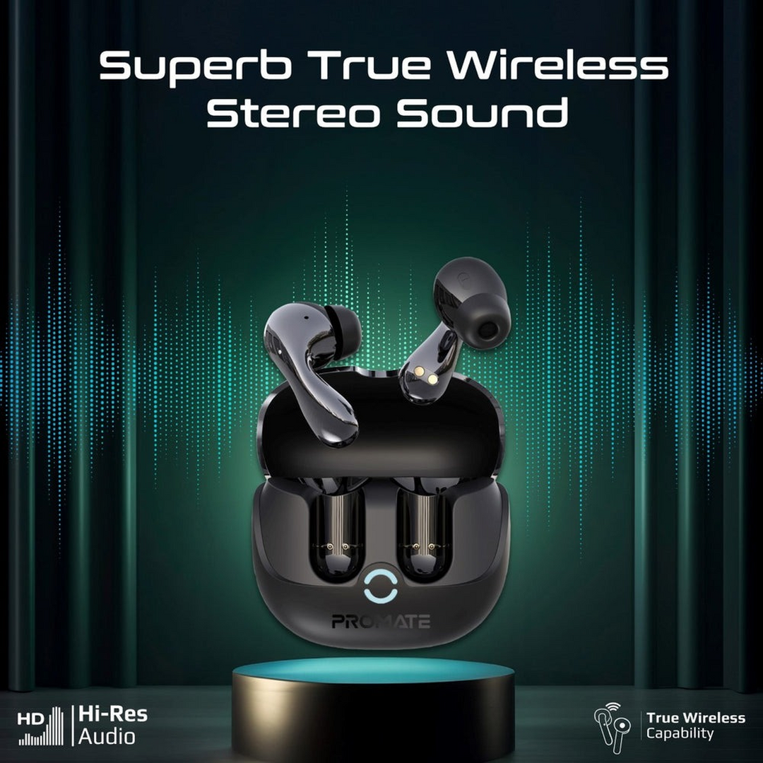 Promate Baton TWS earbuds with Active Noise Cancellation
